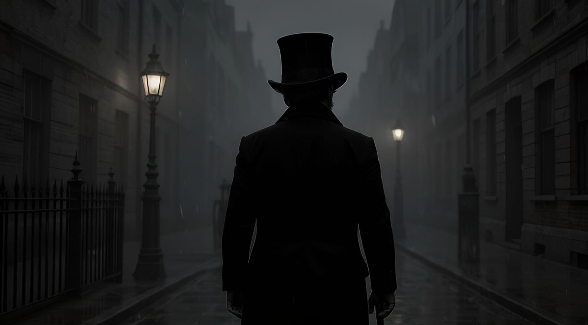 Moriarty Walks the streets of London James Moriarty from Behind